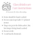 a poster with instructions for glass drinkware care instructions