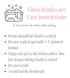a poster with instructions for glass drinkware care instructions
