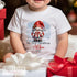 Baby's First Christmas Personalised Bib, Vest and Sleepsuit Cotton Set - Perfect for New baby Gift, Santa Xmas Gnome
