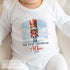 Baby's First Christmas Personalised Bib, Vest and Sleepsuit Cotton Set - Perfect for New baby Gift, The Nutcracker