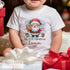 Baby's First Christmas Personalised Bib, Vest and Sleepsuit Cotton Set - Perfect for New baby Gift, Gingerbread and Santa