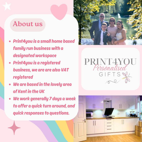 Personalised Christmas Card, 2 Reindeers, From our home to yours, Card for Friends, neighbours, Family, Auntie, Grandparents, parents