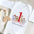 Baby's First Christmas Personalised Bib, Vest and Sleepsuit Cotton Set - Perfect for New baby Gift, Safari jungle Animals with Santa hats