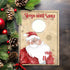 Aluminium Christmas Countdown | Vintage Santa Claus | Wipeable