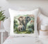 Personalised Safari Animals Cushion Cover | Super Soft and Fully Washable | Perfect Gift | Rhino, Elephant, Lion or Cheetah