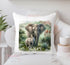 Personalised Safari Animals Cushion Cover | Super Soft and Fully Washable | Perfect Gift | Rhino, Elephant, Lion or Cheetah