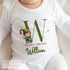 Personalised Babies First Christmas Sleepsuit, Elf Alphabet, Babys 1st Xmas Bib, Gift for baby, Pyjamas, Baby Boys First Christmas Outfit