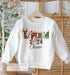 Personalised Lapland 2024 Christmas Jumper - White Cotton Sweatshirt for Childrens