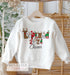 Personalised Lapland 2024 Christmas Jumper - White Cotton Sweatshirt for Childrens