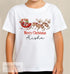 Personalised Children's Christmas T-Shirt - Santa Flying his Sleigh and name, Gift for Children, Xmas Gifts, Xmas Eve Box Filler