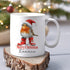 Christmas Robin Personalised Mug, Gift For Mum, Gift for Him, stocking filler gift, Festive Robin Gifts