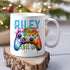 Colourful Gaming Gamer Controller Personalised White Mug, Splash Colour Controller Gift