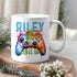 Colourful Gaming Gamer Controller Personalised White Mug, Splash Colour Controller Gift