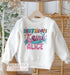 Personalised Sweatshirt Jumper For Children. White Cotton Sweatshirt - Mermaid Tail Birthday Girl