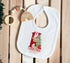 Baby's First Christmas Personalised Sleepsuit, Bib, vest or T-shirt Cotton Set - Perfect for New baby Gift, Red Reindeer