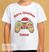 Personalised Children's Gaming Christmas T-Shirt - Xmas Controller Boys Design, Gingerbread man, Snowman, Santa, Reindeer, Elf (Copy)