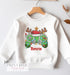 Personalised Gaming Christmas Jumper For Children. White Cotton Sweatshirt - Green Gaming Controller, Xmas Jumper Day