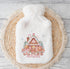 Personalised Hot Water Bottle, Christmas Gift Ideas, Gingerbread Man and House
