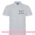 Personalised polo shirt with custom logo on front chest