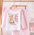 Children's clothing with the girls 6th birthday pyjamas design