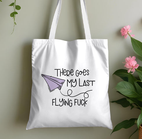 Flying Fuck Tote Bag – Funny Rude Cotton Reusable Shopper