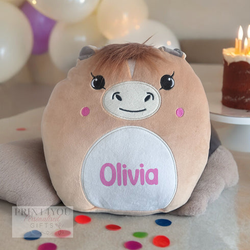 Personalised Squishy Soft Plush Toy Horse