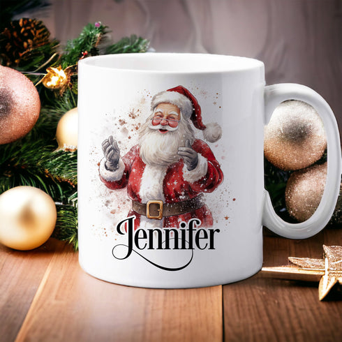 Personalised Christmas Mug, Magical Santa Design - Perfect for Christmas Eve Box