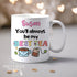 Personalised Bestie Mug - "Best-Tea" Friend-Themed Ceramic Cup - Custom Name Gift for Her