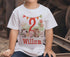 Personalised Farmyard Birthday T-Shirt ANY AGE - Cotton White Top, any number any age, Fun farm animals with a red theme