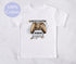Gold boys gamer controller watercolour theme Name text Children's Toddler White T-shirt 100% cotton Jersey