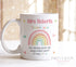 Personalised Teacher Thank You Mug – Rainbow School Gift for End of Term