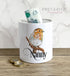 Personalised Ceramic White Money Box Coin Bank - Floral Robin ANY Name, Gift for Nanny or Grandad, Retirement Gift Ideas