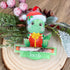 Dinosaur Personalised Christmas Tree Money holder, Acrylic Christmas Decoration, Money Pouch,