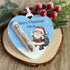 Teddy bear Heart Personalised Christmas Tree Money holder, Acrylic Christmas Decoration, Money Pouch
