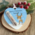 Reindeer Heart Personalised Christmas Tree Money holder, Acrylic Christmas Decoration, Money Pouch