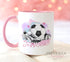 Personalised Football Birthday Mug - Pink Handle - Perfect Birthday Gift for Girls, Pink Girls Football with Boots design