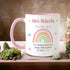 Personalised Teacher Thank You Mug – Rainbow School Gift for End of Term