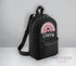 Personalised Kids Backpack, School Rucksack, Nursery Bag, Other colours, Pink Rainbow and name