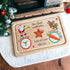 Personalised Christmas Eve Santa Treat Wooden Board