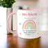 Personalised Teacher Thank You Mug – Rainbow School Gift for End of Term