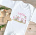 Personalised First Birthday One T-shirt, Sleepsuit and vest, Pink Rabbit First Birthday Outfit.