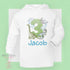 Dinosaur Birthday T-shirt with hood - personalised cotton jersey top, Lightweight long-sleeved tee