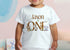 Personalised Safari First Birthday T-shirt, I am One, Sleepsuit, Vest or T-shirt