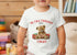 Baby's First Christmas Personalised Bib, Vest and Sleepsuit Cotton Set - Perfect for New baby Gift, Gorgeous Teddy bear