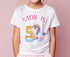 Personalised Unicorn Birthday T-Shirt Numbers 1-9y - Cotton White Top,