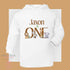 Safari Birthday T-shirt with hood - personalised cotton jersey top, Lightweight long-sleeved tee