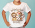 Personalised Jungle Lion Birthday T-Shirt ANY AGE - Cotton White Top, Any Age, Safari Party Top