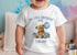 Personalised First Birthday One T-shirt, Sleepsuit and vest, Blue Teddy Bear First Birthday Outfit.