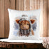 Personalised Highland Cow Cushion Cover | Super Soft and Fully Washable | Gift for Him or Her