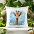 Personalised Giraffe Cushion Cover | Super Soft and Fully Washable | Gift for her
